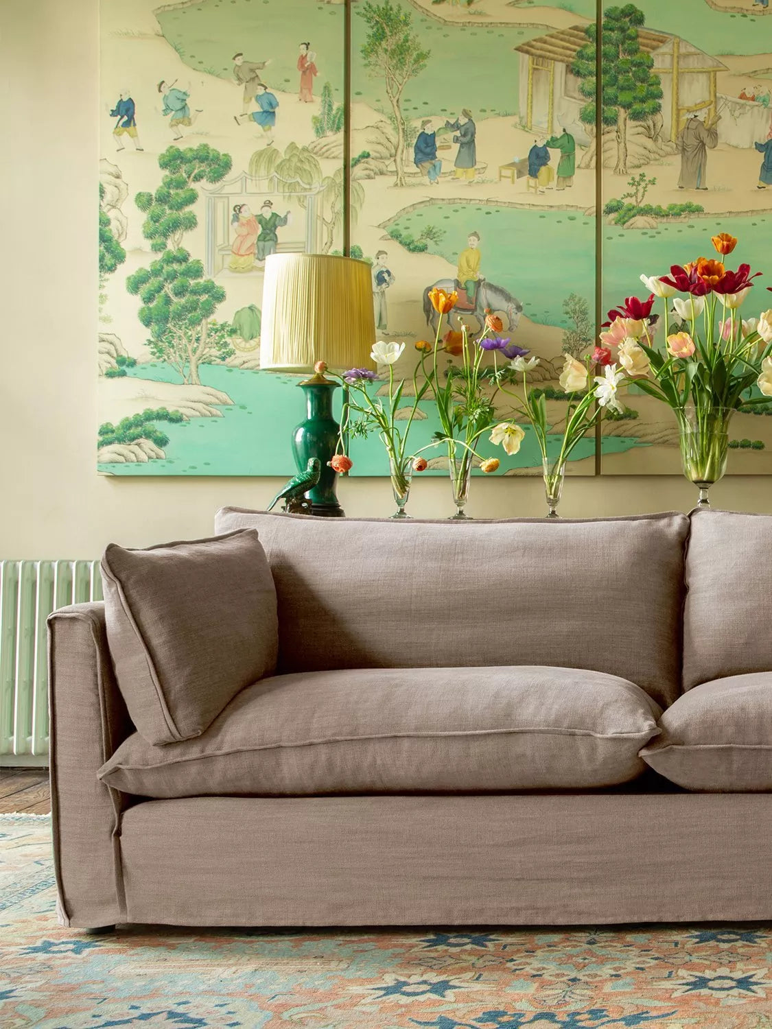 John Lewis x Sophie Conran Cocobella Large Sofa, Light Leg, Beatrice Barley