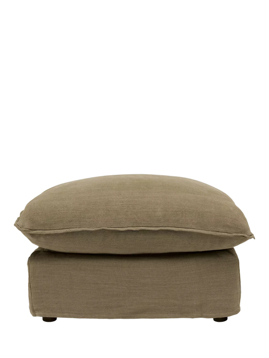 John Lewis x Sophie Conran Cocobella Footstool, Light Leg, Boho Parchment