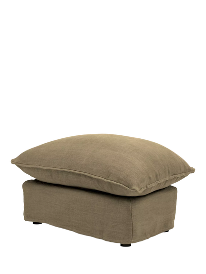 John Lewis x Sophie Conran Cocobella Footstool, Light Leg, Boho Parchment
