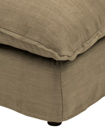 John Lewis x Sophie Conran Cocobella Footstool, Light Leg, Boho Parchment