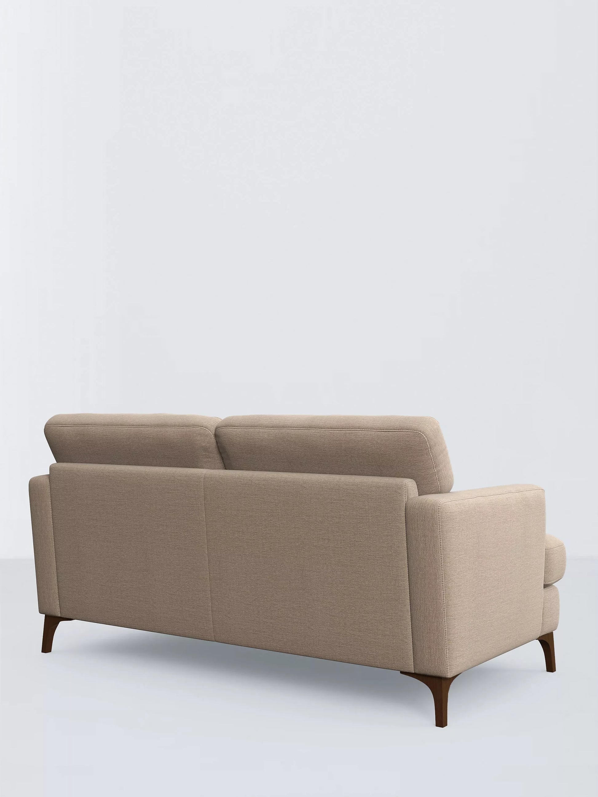 John Lewis Iona Large 3 Seater Sofa, Dark Leg, Easy Clean Chunky Chenille Natural