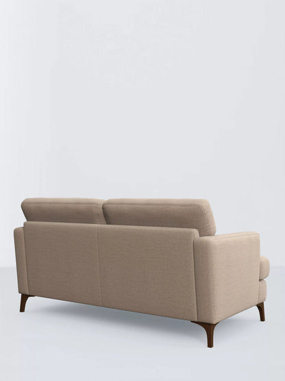 John Lewis Iona Large 3 Seater Sofa, Dark Leg, Easy Clean Chunky Chenille Natural