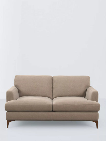 John Lewis Iona Large 3 Seater Sofa, Dark Leg, Easy Clean Chunky Chenille Natural