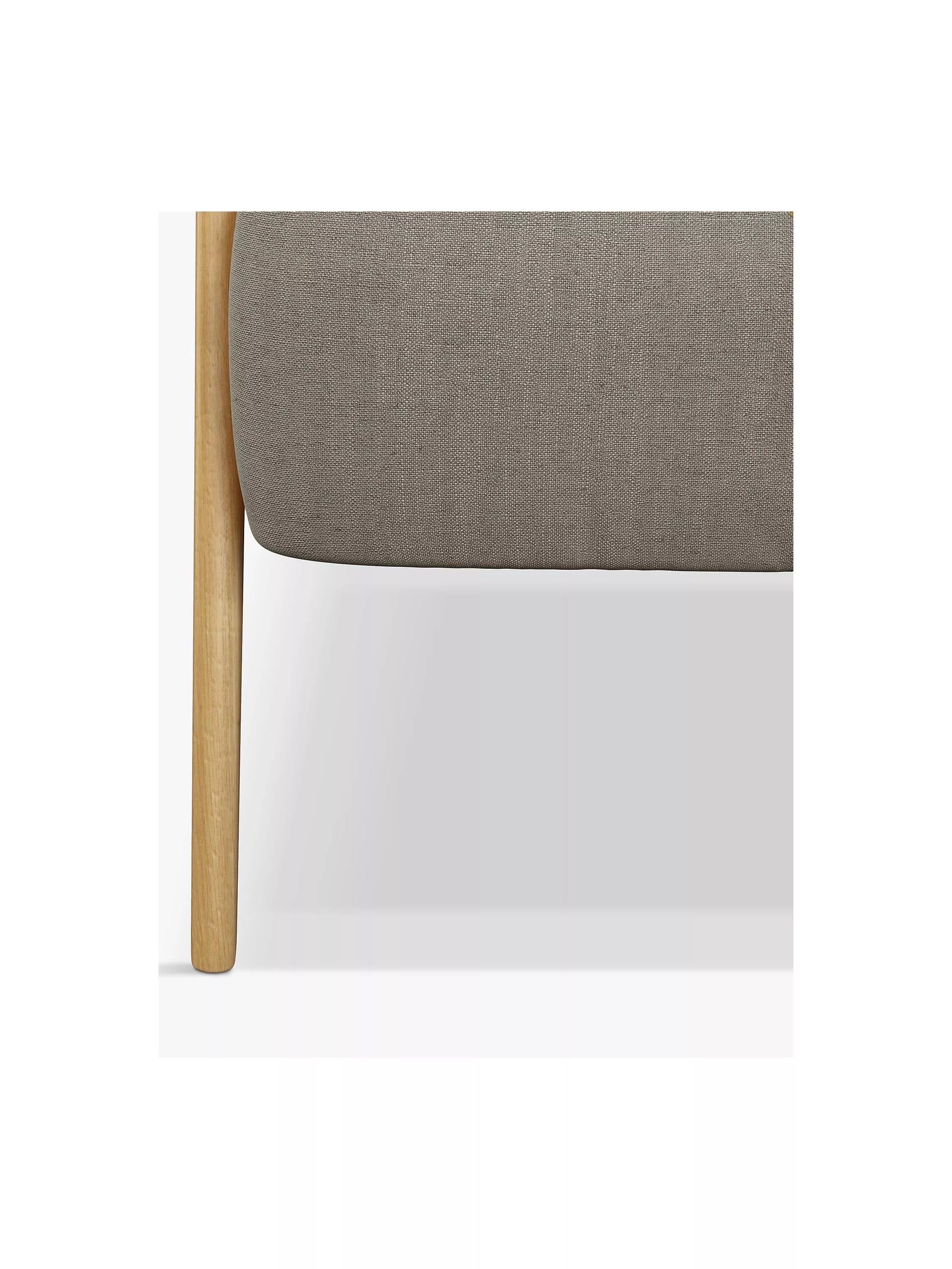 John Lewis Hendricks High Back Accent Armchair, Light Wood Frame