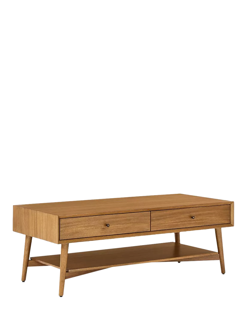 West Elm Mid-Century Wood Coffee Table, Acorn