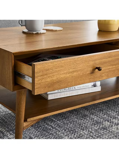 West Elm Mid-Century Wood Coffee Table, Acorn