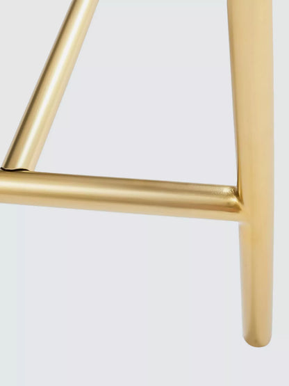 West Elm Quinn Lacquer Desk, Haze/Antique Brass