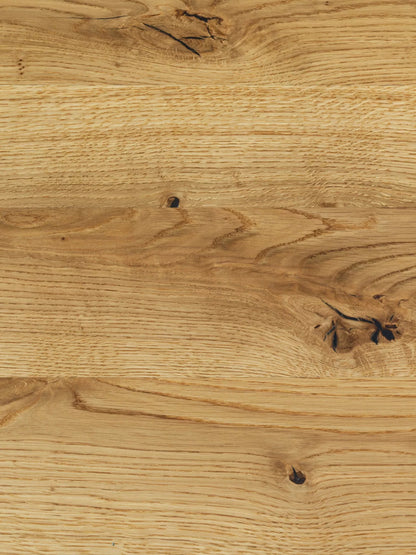 John Lewis Ripley Fixed Dining Table, Natural Edge, Solid Oak Natural Oil, L160 x W90cm