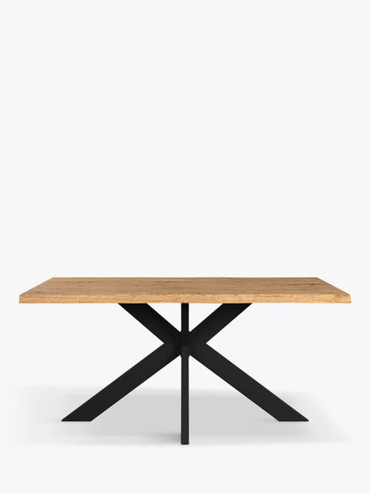 John Lewis Ripley Fixed Dining Table, Natural Edge, Solid Oak Natural Oil, L160 x W90cm