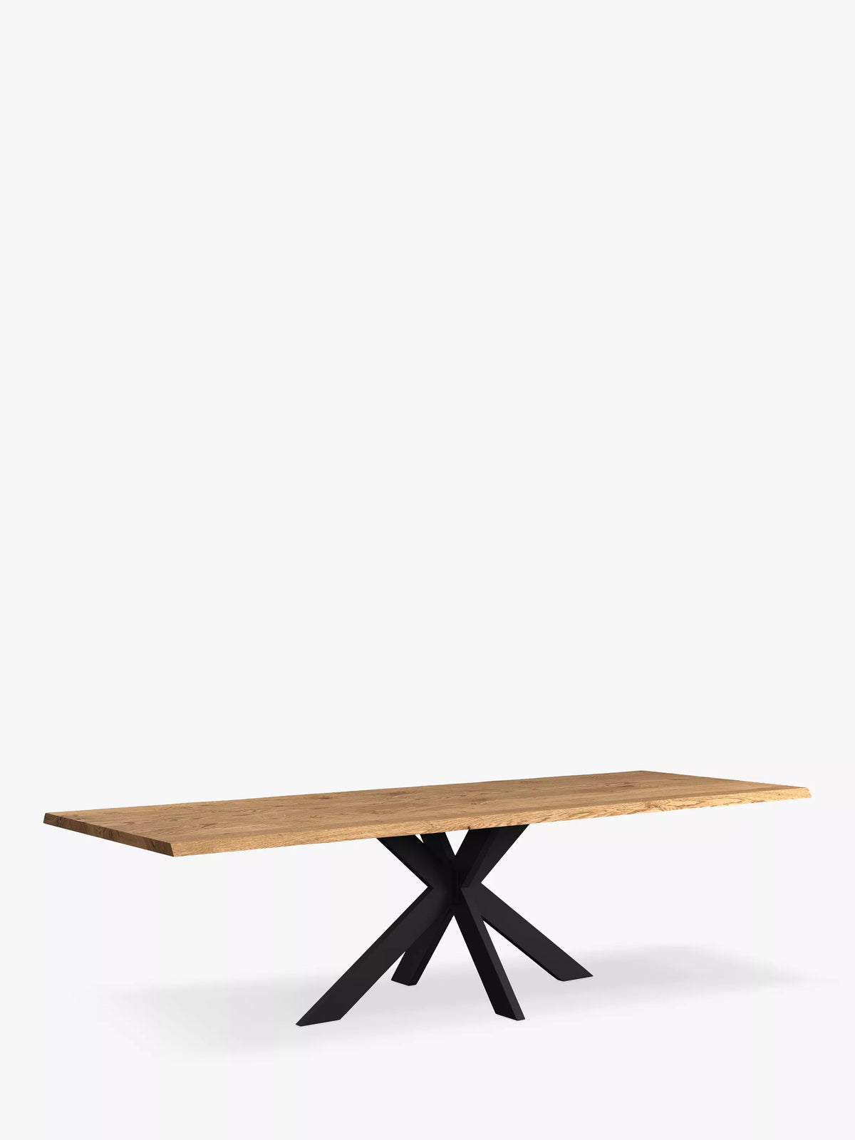 John Lewis Ripley Fixed Dining Table, Straight Edge, Solid Oak Natural Oil, L280 x W100cm - LIST