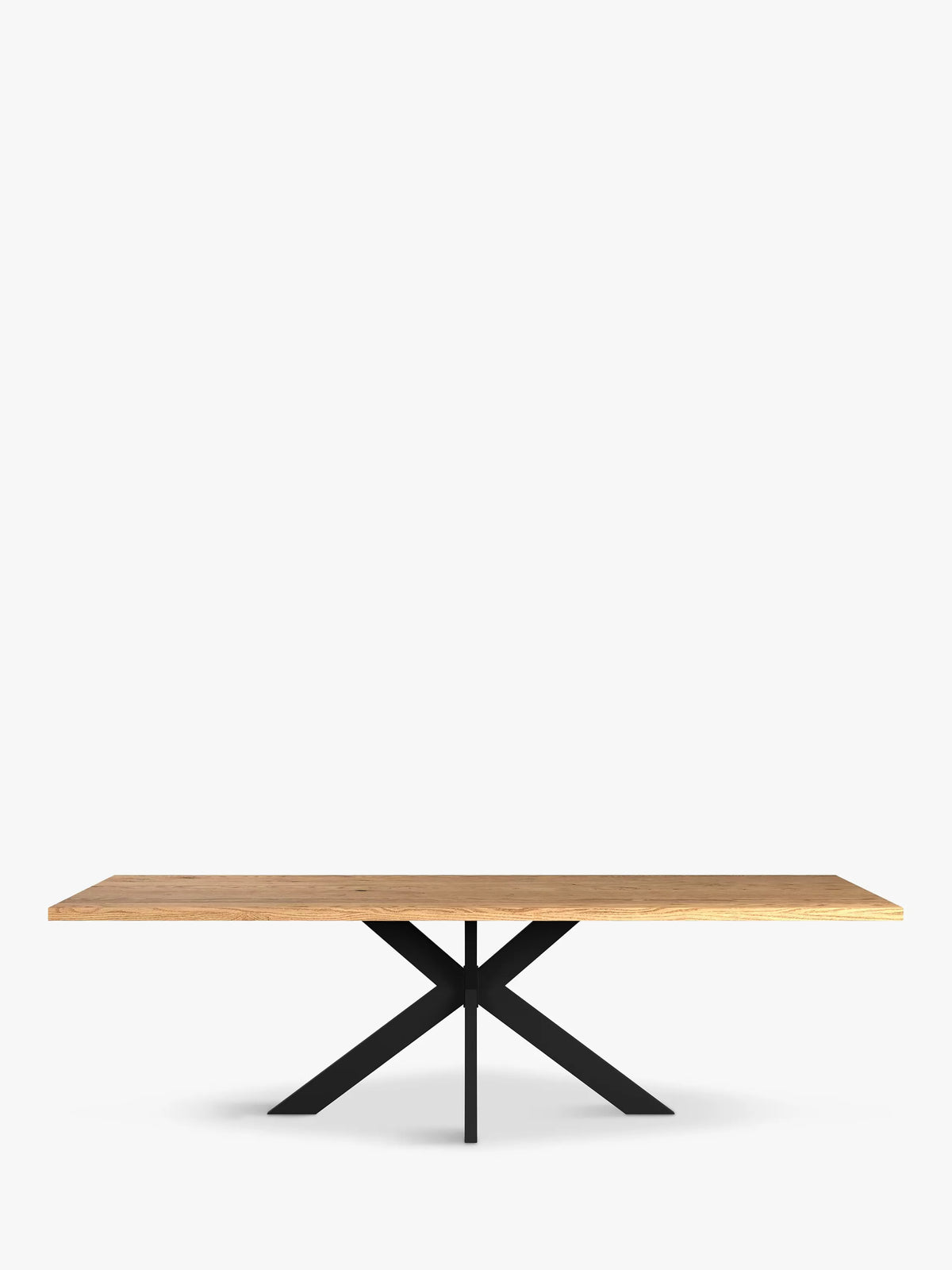 John Lewis Ripley Fixed Dining Table, Straight Edge, Solid Oak Natural Oil, L280 x W100cm - LIST