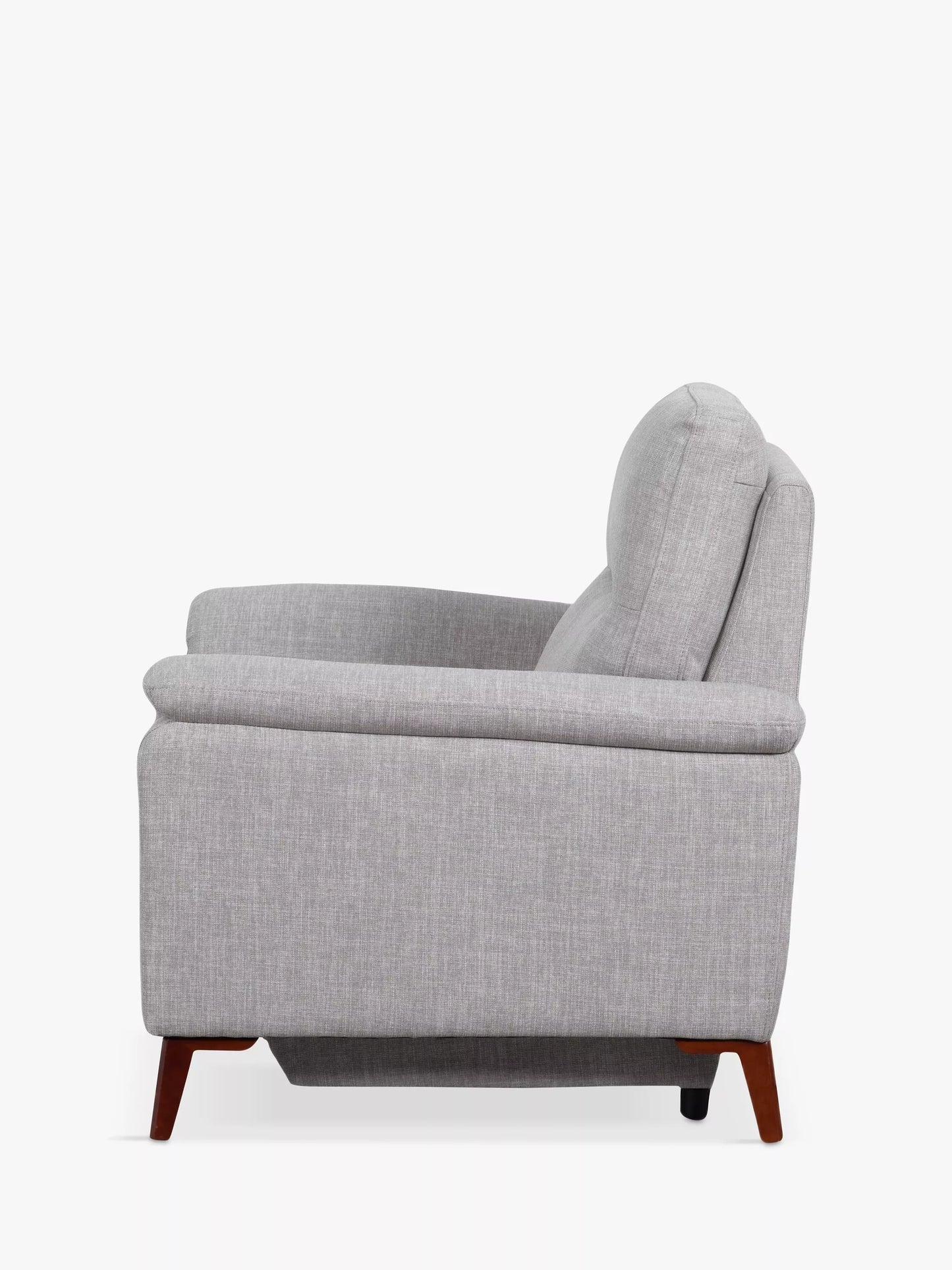 John Lewis Slant Power Recliner Armchair Grey Textured