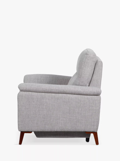 John Lewis Slant Power Recliner Armchair Grey Textured