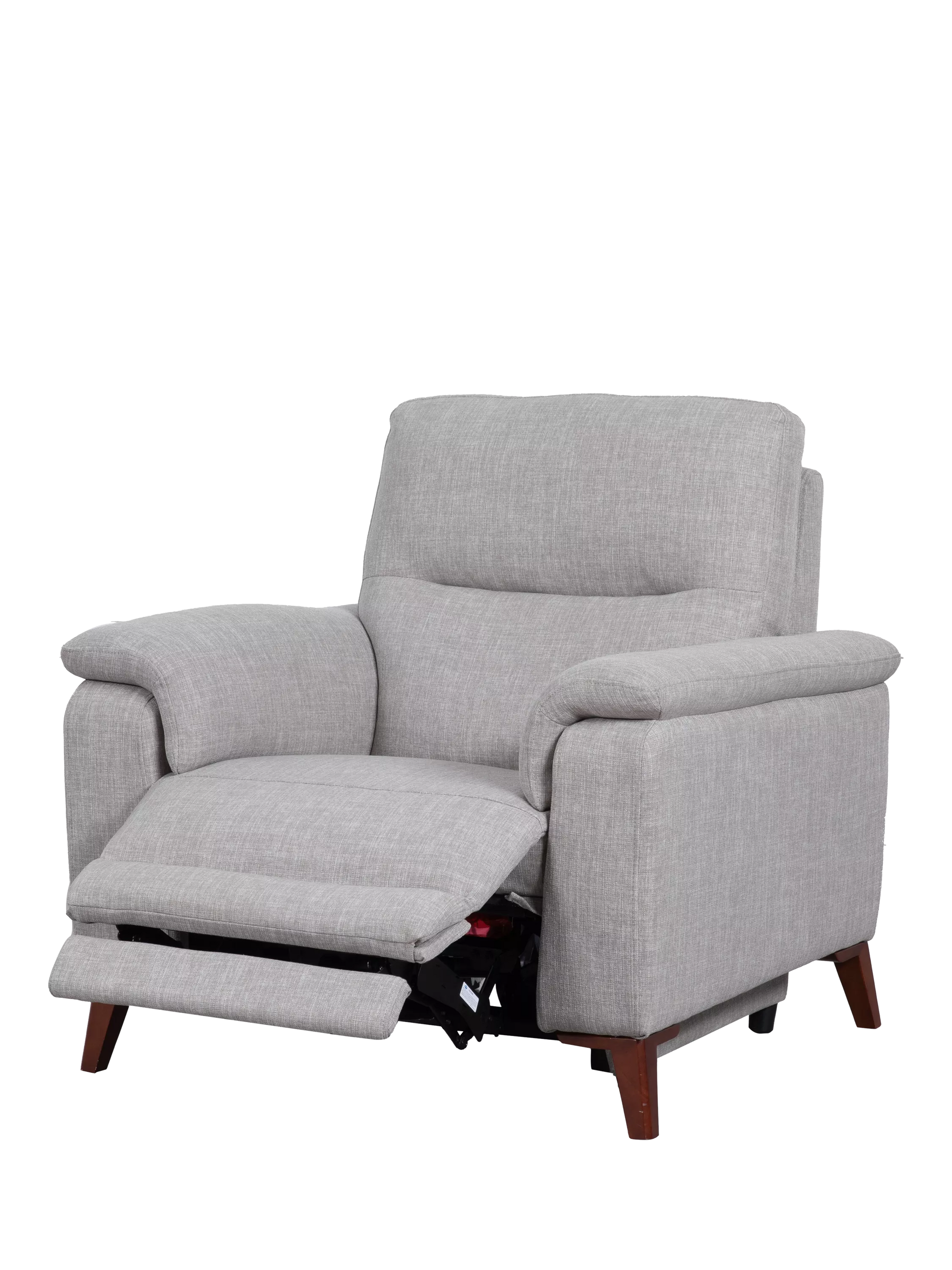 John Lewis Slant Power Recliner Armchair Grey Textured