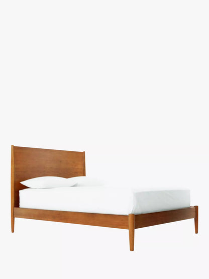 West Elm Mid-Century Wood Bed Frame, King, Acorn