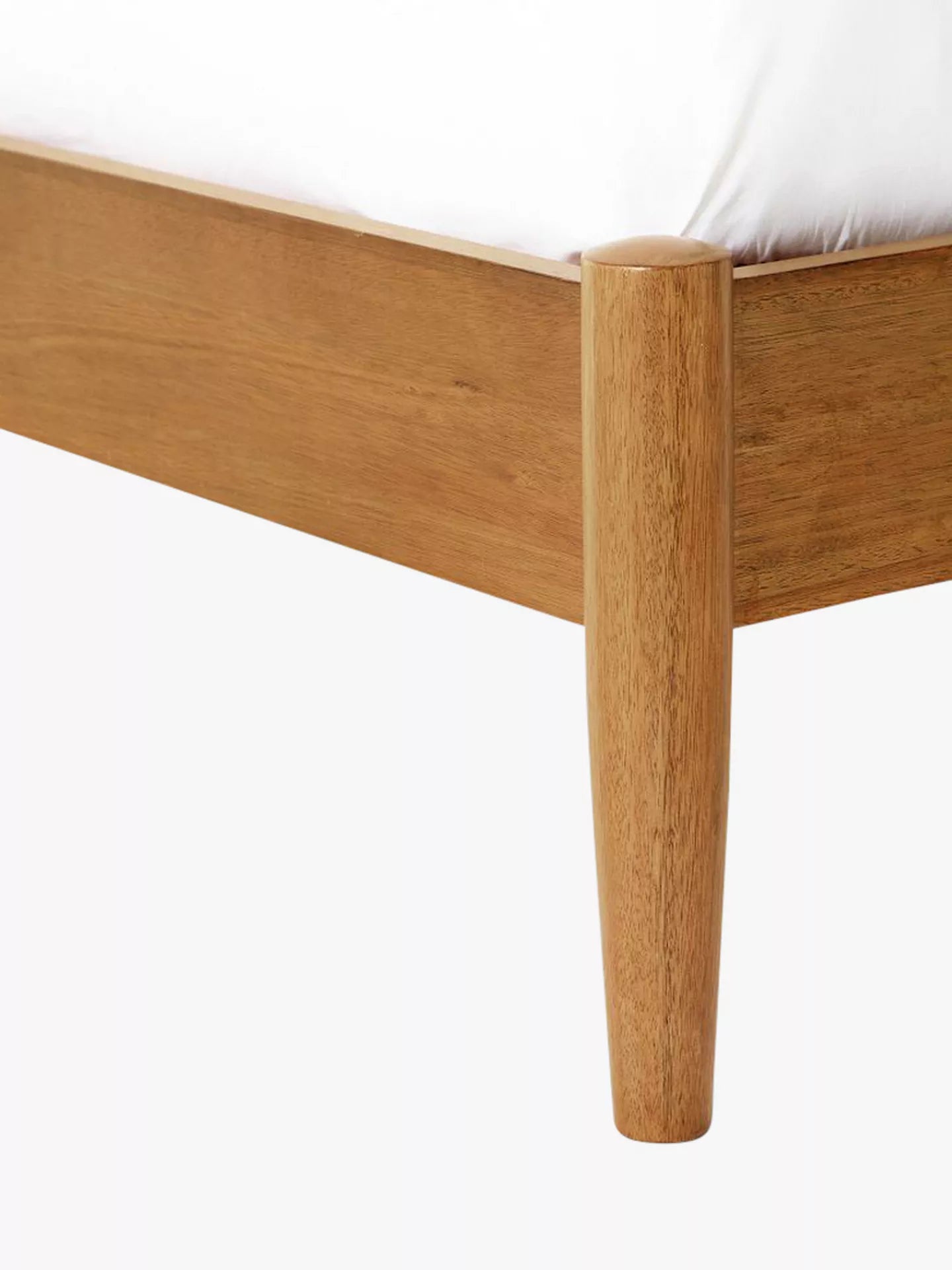 West Elm Mid-Century Wood Bed Frame, King, Acorn