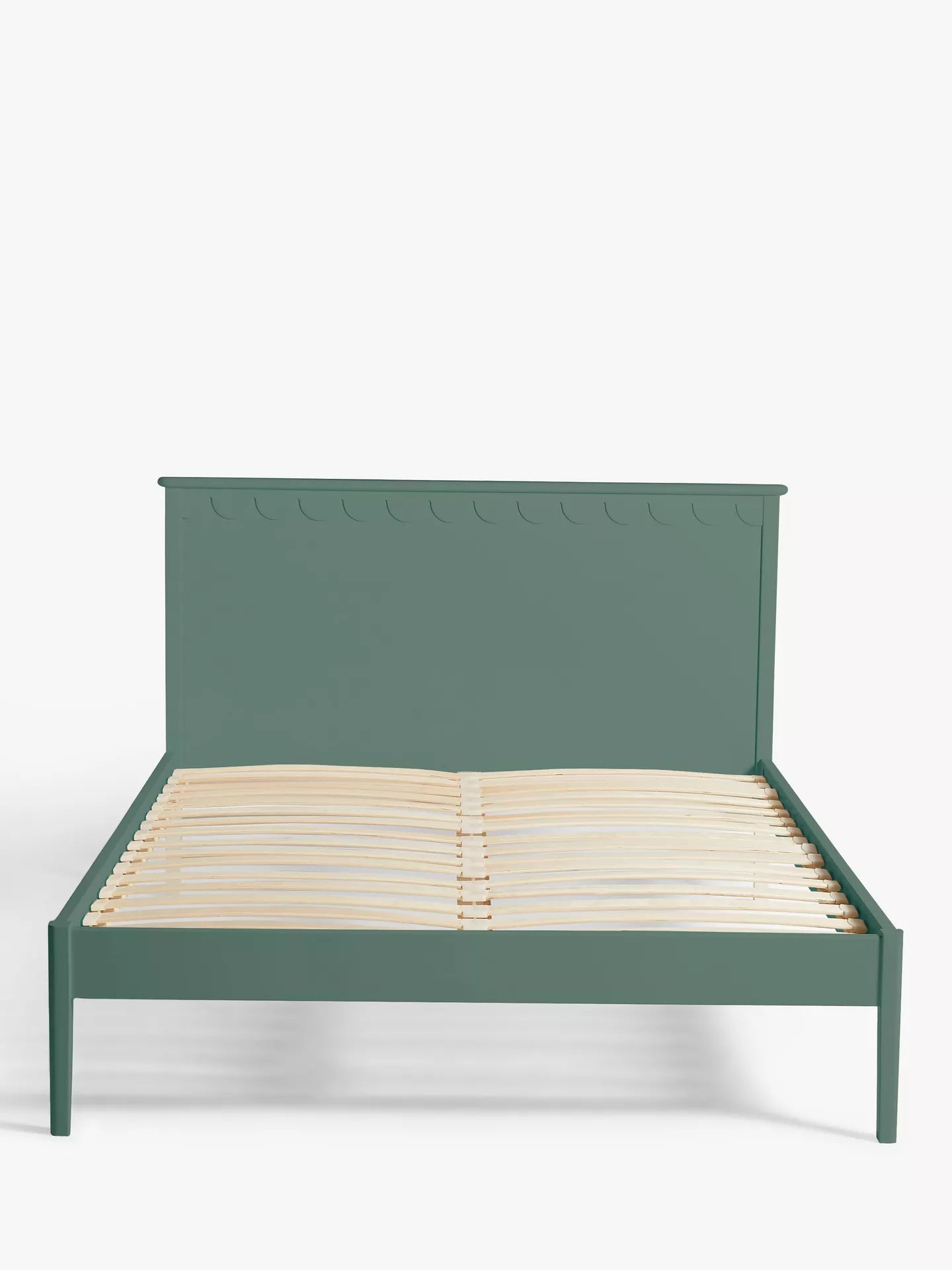 John Lewis Hem Bed Frame Double Agave Green