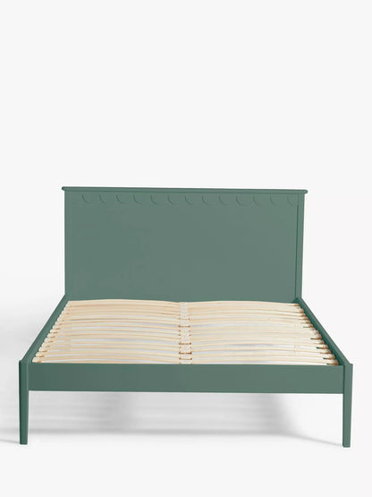 John Lewis Hem Bed Frame Double Agave Green
