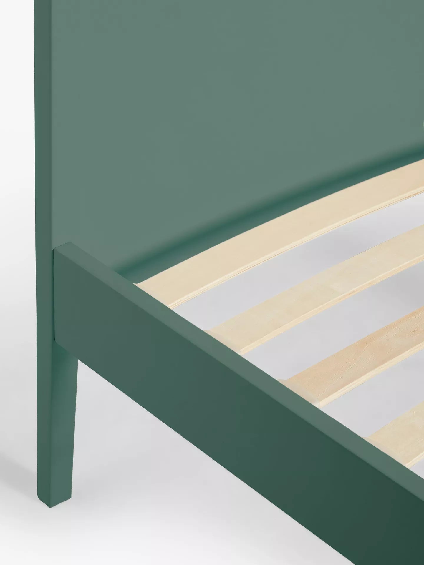 John Lewis Hem Bed Frame Double Agave Green