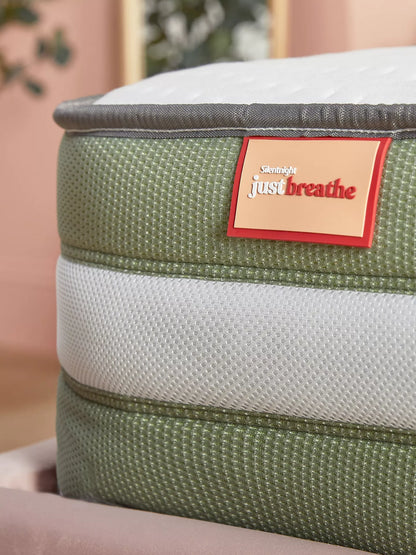 Silentnight Just Breathe Pocket Spring Mattress, Medium/Firm Tension, Double