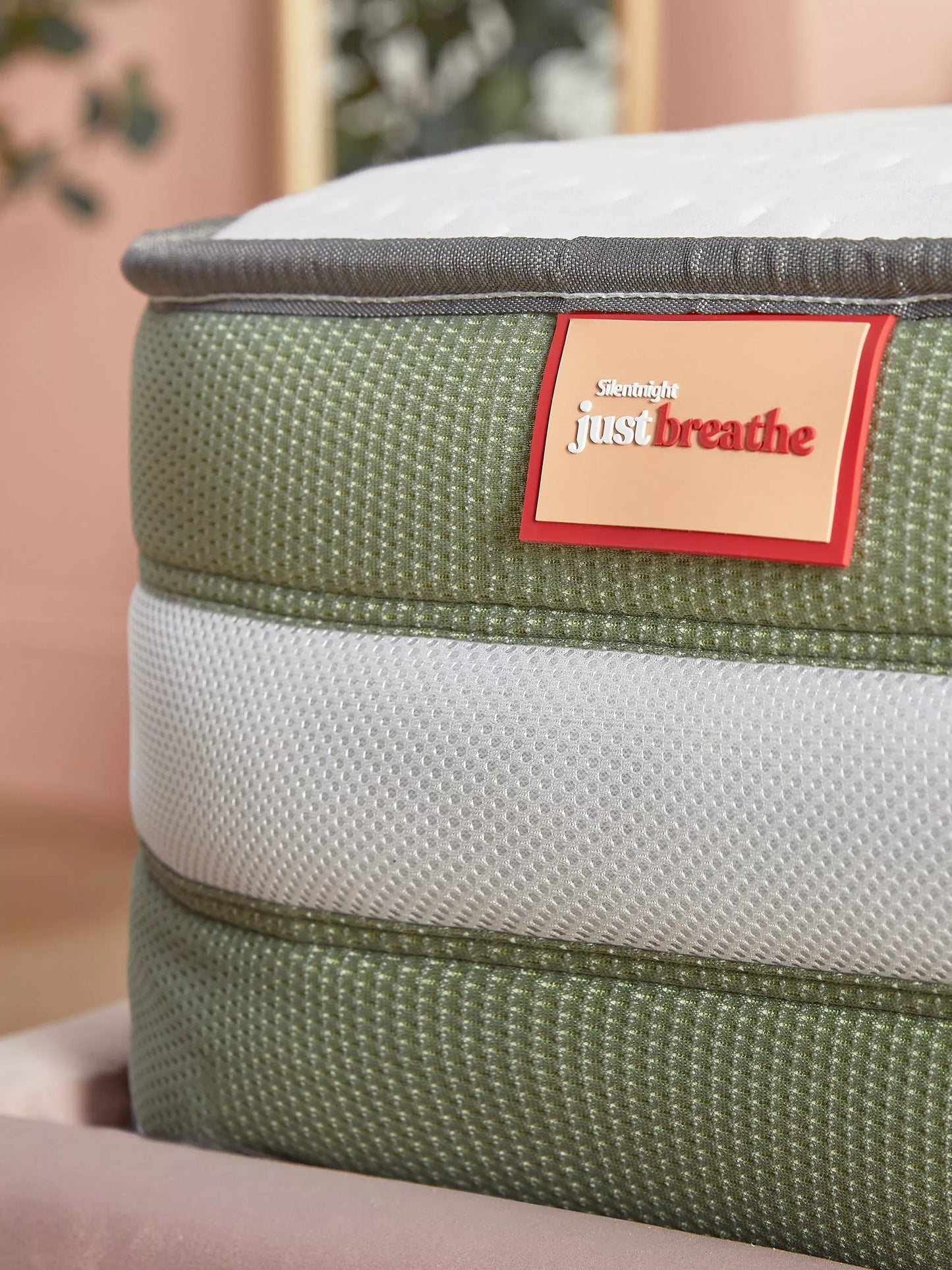 Silentnight Just Breathe Pocket Spring Mattress, Medium/Firm Tension, King Size