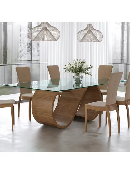 Tom Schneider Swirl Dining Table, Walnut