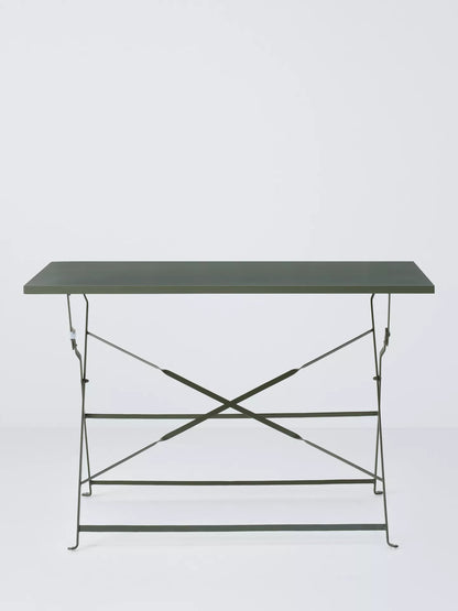 John Lewis Camden 4-Seater Rectangular Garden Dining Table & Chairs Set, Green