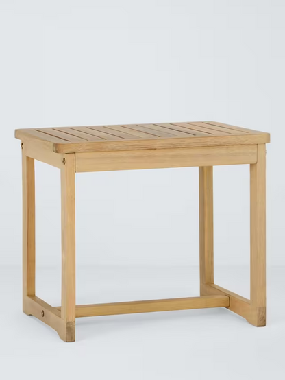 John Lewis Acacia Wood 2-Seater Garden Lounge Set, Natural