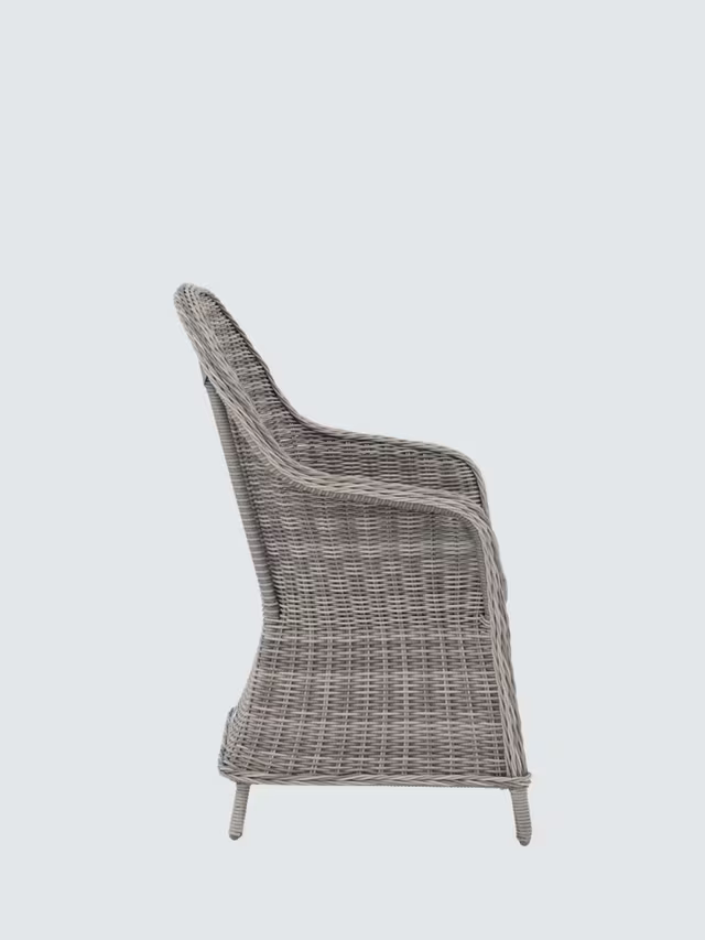 John Lewis Rye Garden Dining Armchairs, Set of 2 Grey