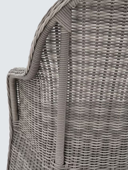 John Lewis Rye Garden Dining Armchairs, Set of 2 Grey