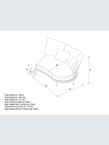 John Lewis Lozenge 4-Seater Modular Curved Garden Sofa & Coffee Table Set Cream