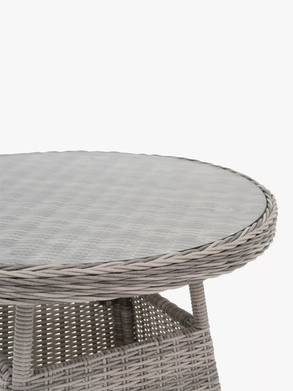 John Lewis Rye Woven Round Garden Bistro Table, 70cm, Natural