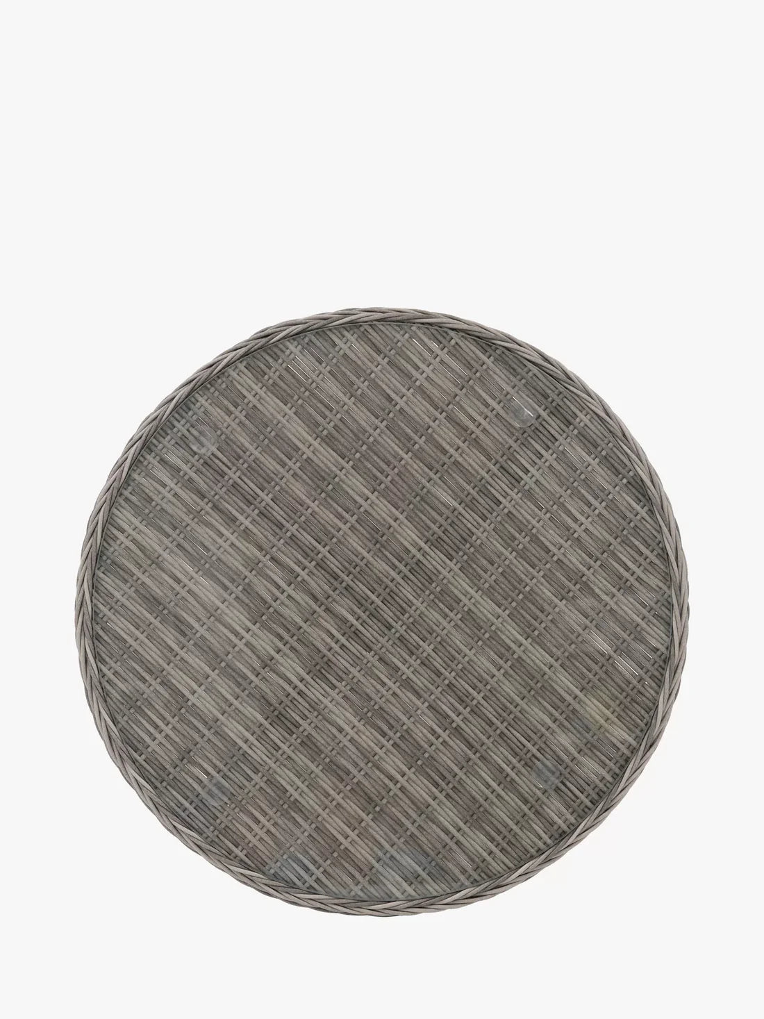 John Lewis Rye Woven Round Garden Bistro Table, 70cm, Natural