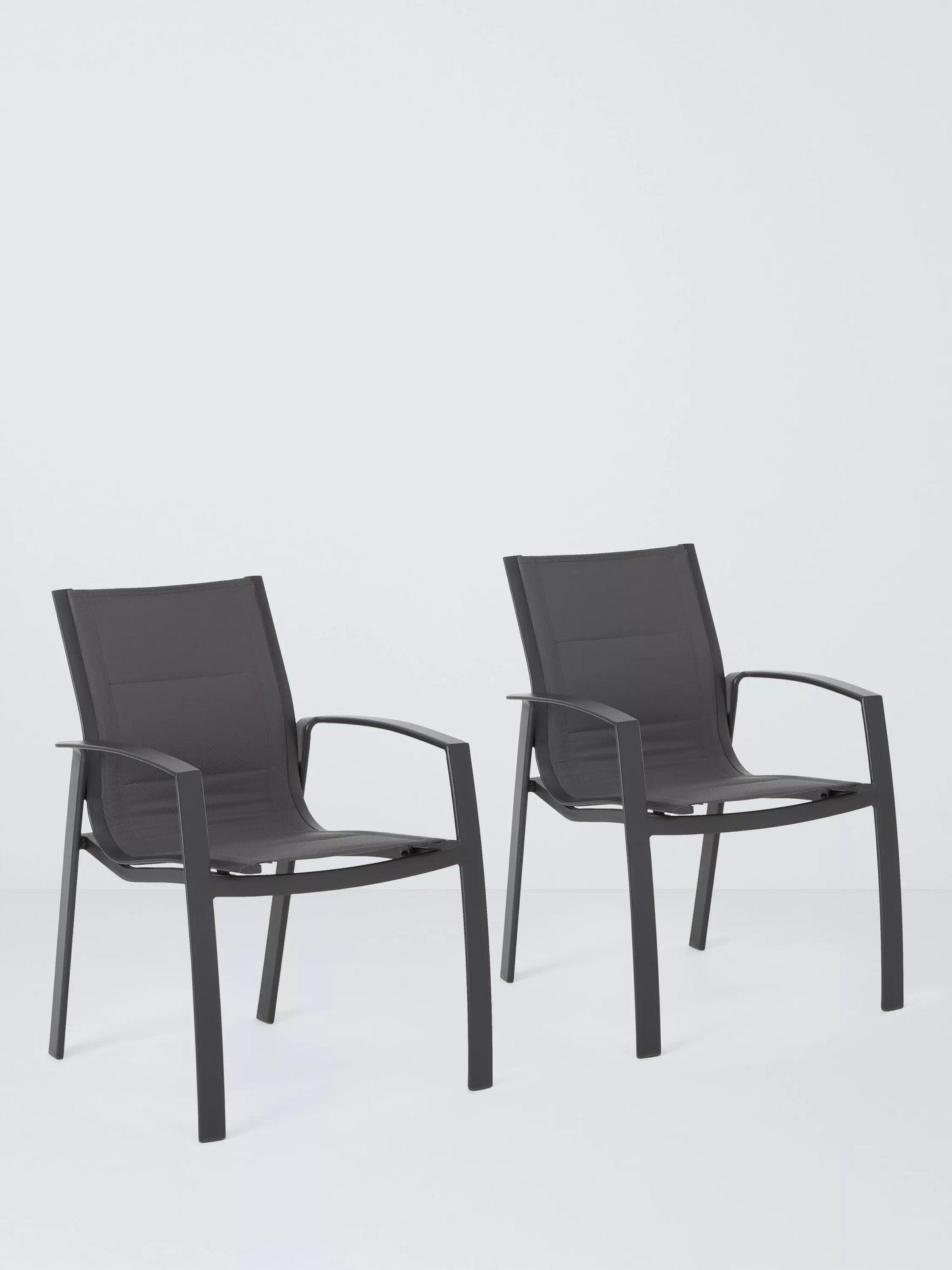 John Lewis Tampa Garden Dining Chair, Set of 2, Grey
