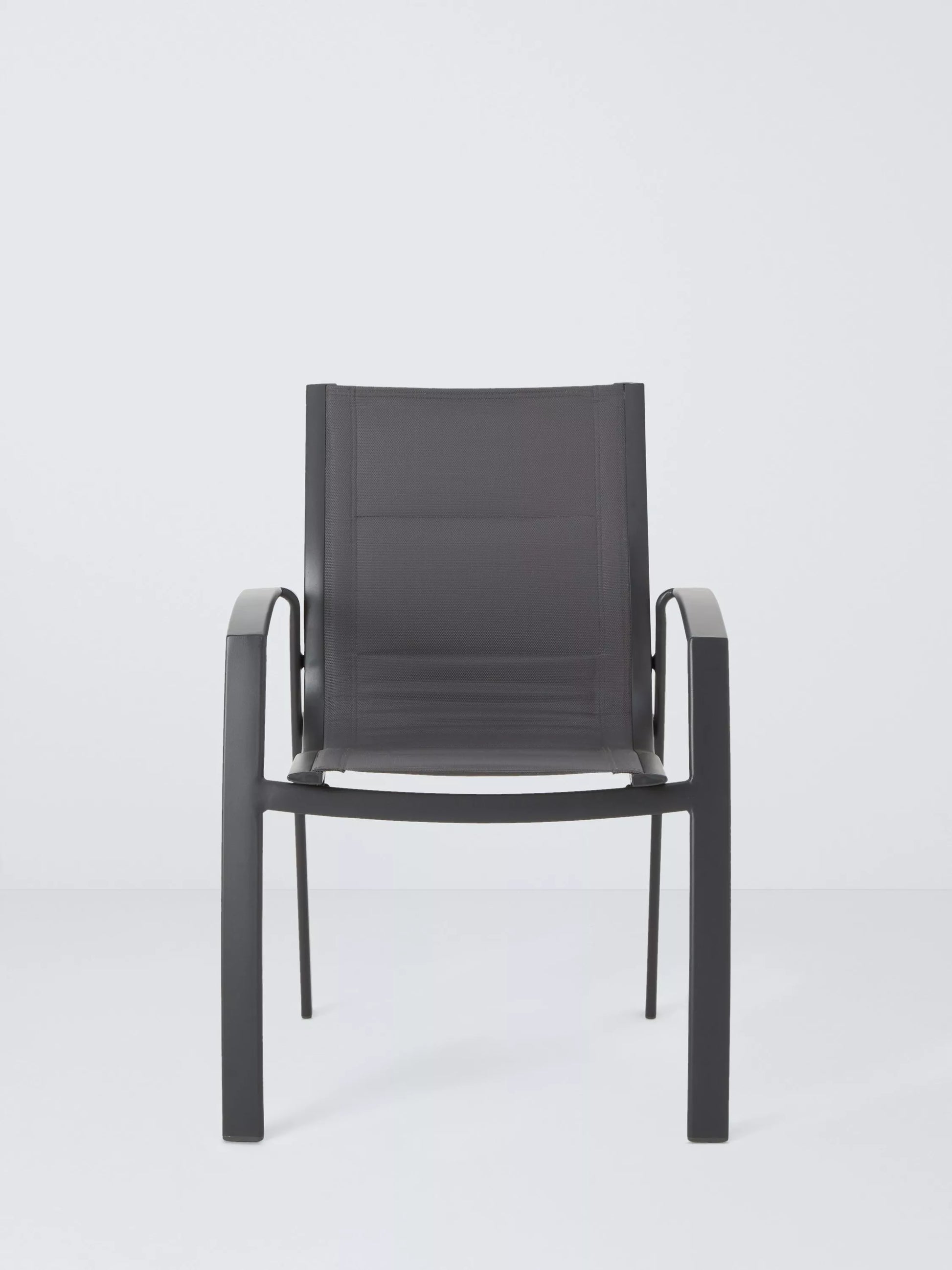 John Lewis Tampa Garden Dining Chair, Set of 2, Grey