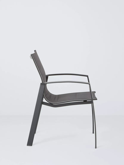 John Lewis Tampa Garden Dining Chair, Set of 2, Grey