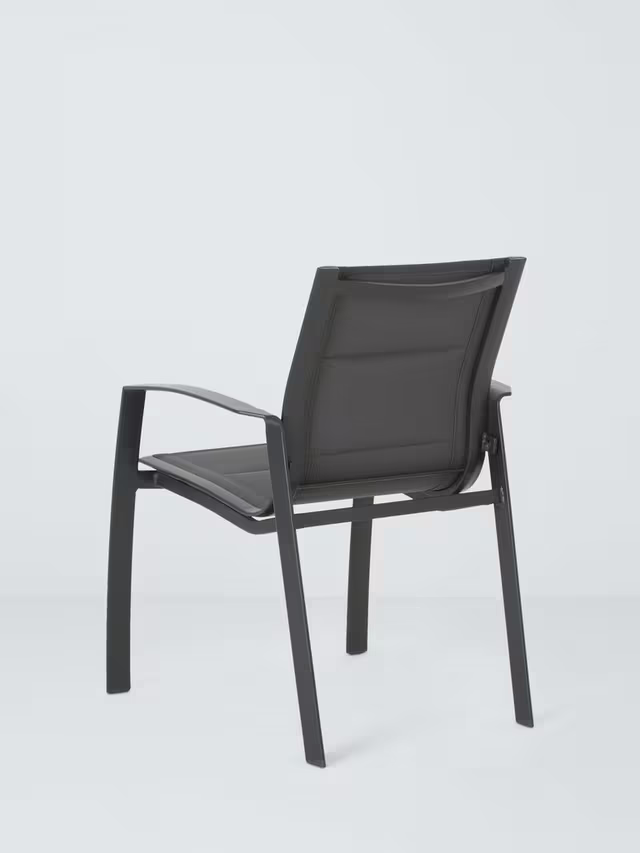 John Lewis Tampa Garden Dining Chair, Set of 2, Grey