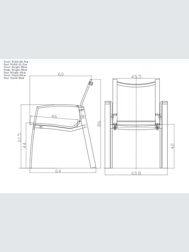 John Lewis Tampa Garden Dining Chair, Set of 2, Grey