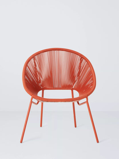 John Lewis Salsa Garden Chair, Set of 2, Burnt Orange