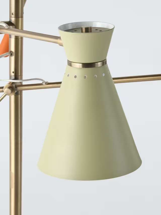 List - John Lewis Bauhaus Adjustable 3-Arm Floor Lamp, Multi