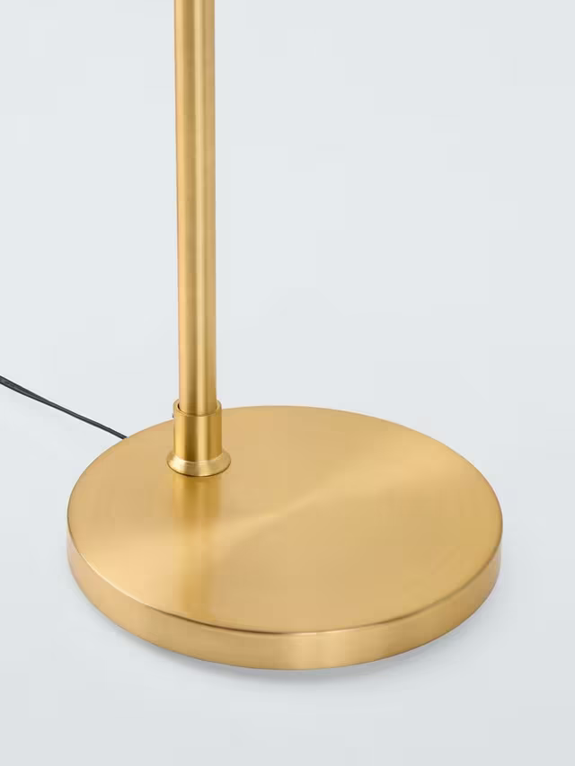 John Lewis Swing Arm Floor Lamp, Matt Gold