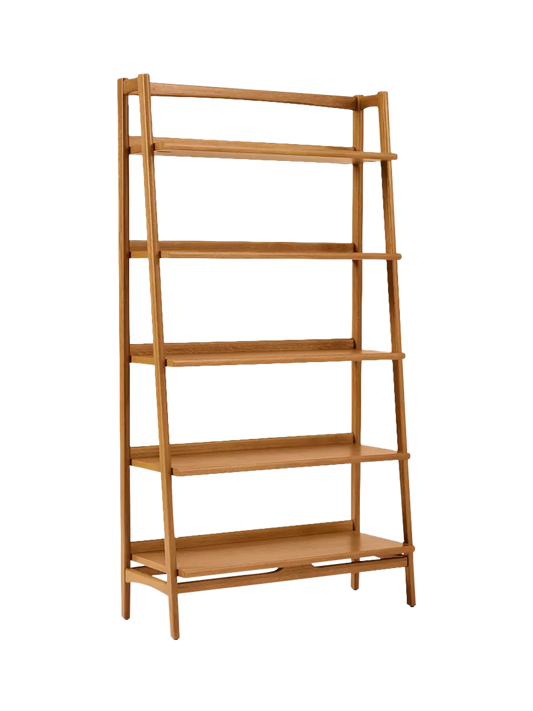 West Elm Mid-Century Wide Wood Bookcase, Acorn
