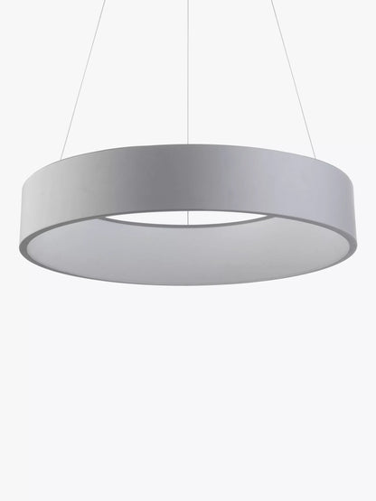 John Lewis Matteo Large Hoop Pendant Ceiling Light, Grey