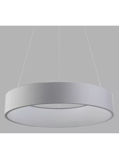 John Lewis Matteo Large Hoop Pendant Ceiling Light, Grey
