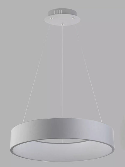 John Lewis Matteo Large Hoop Pendant Ceiling Light, Grey