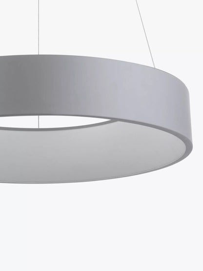 John Lewis Matteo Large Hoop Pendant Ceiling Light, Grey