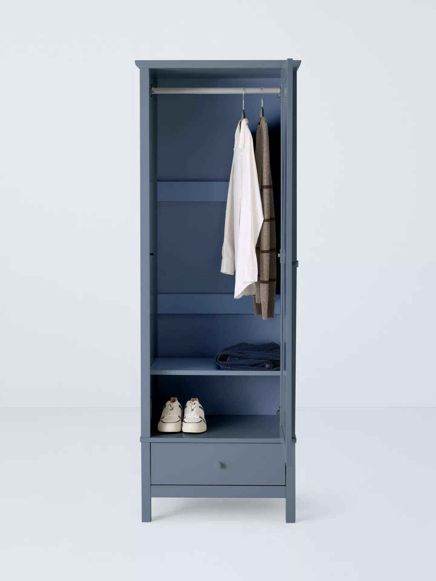 WILTON SINGLE WARDROBE BLUE