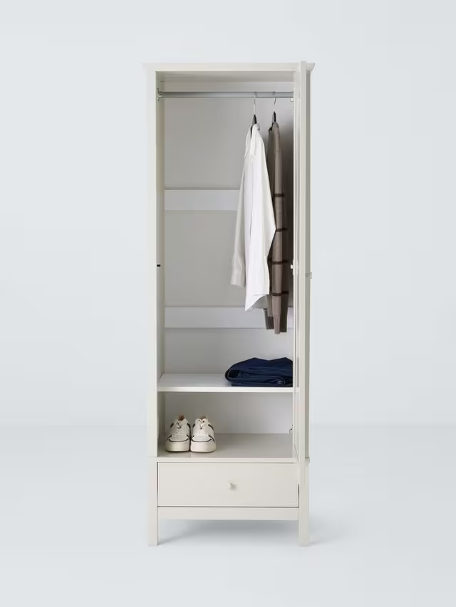 John Lewis Wilton Single Wardrobe, Linen