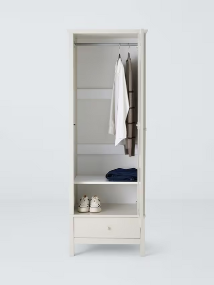 John Lewis Wilton Single Wardrobe, Linen