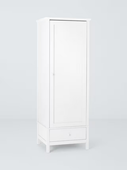 John Lewis Wilton Single Wardrobe, White